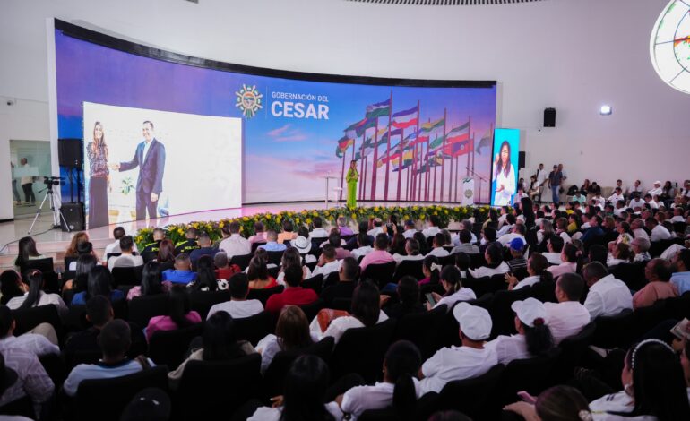 Gobernadora del Cesar presentó un informe de su gestión en los cien días de gobierno