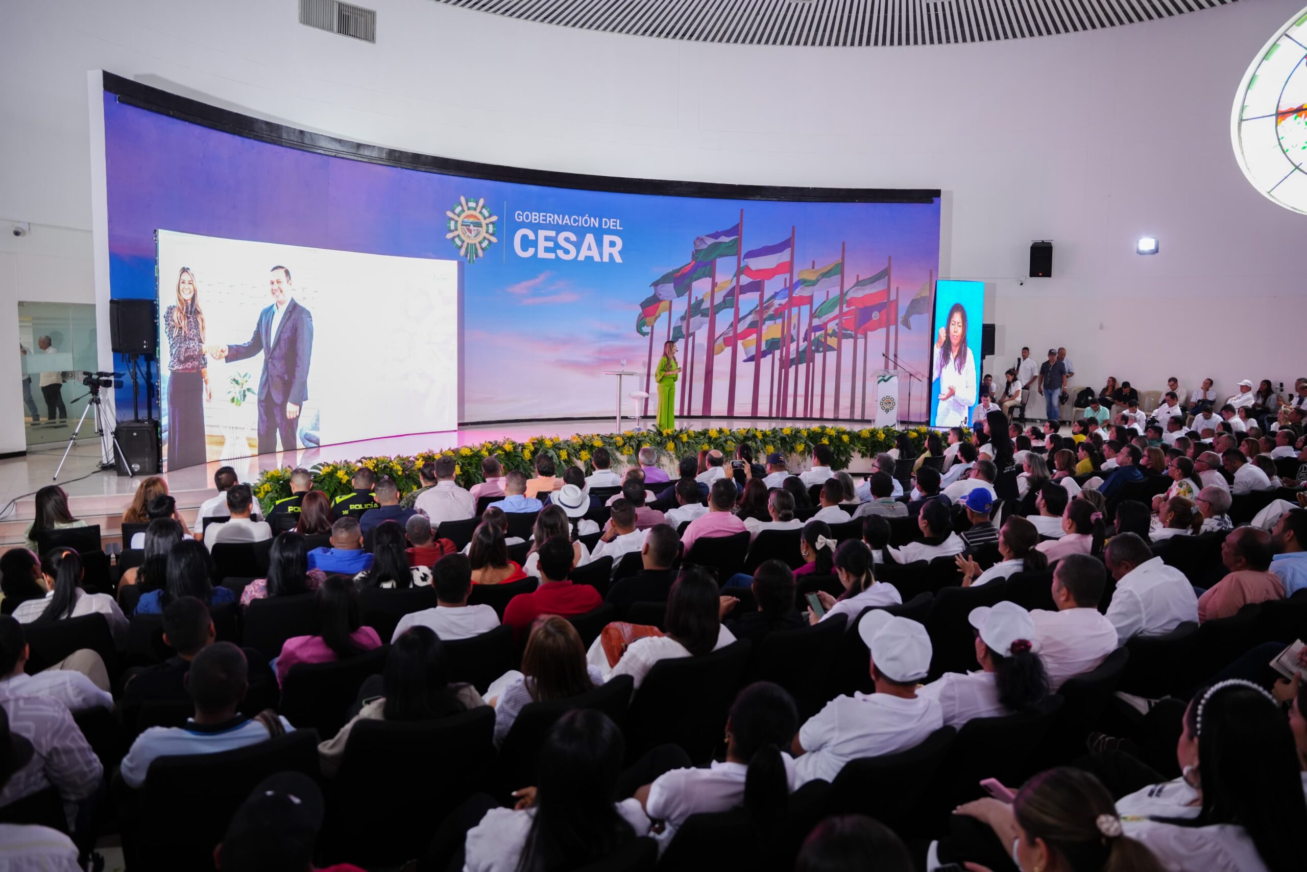 Gobernadora del Cesar presentó un informe de su gestión en los cien días de gobierno