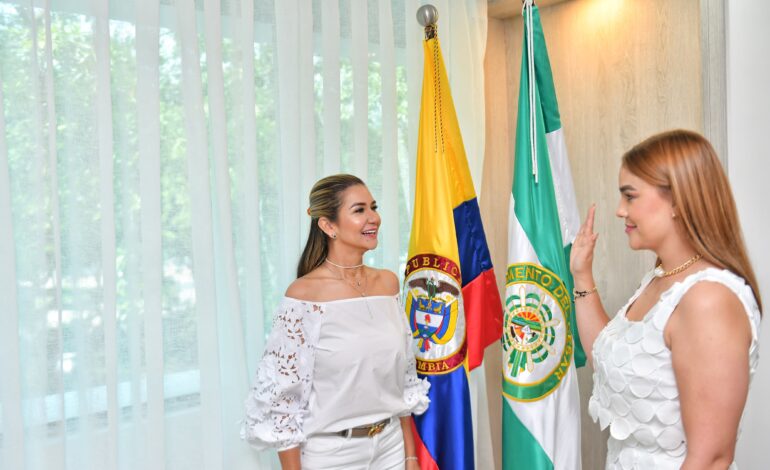 Gobernadora del Cesar posesionó a la nueva secretaria de Deportes