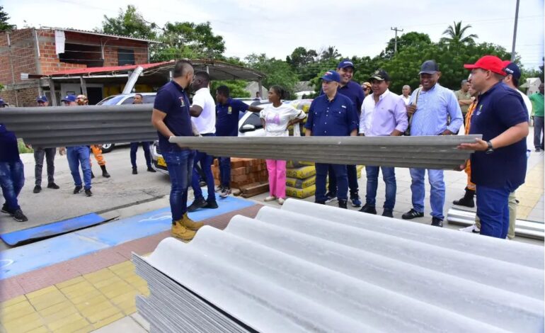 Alcaldía entregó ayudas a 43 familias afectadas por vendaval en Guacoche