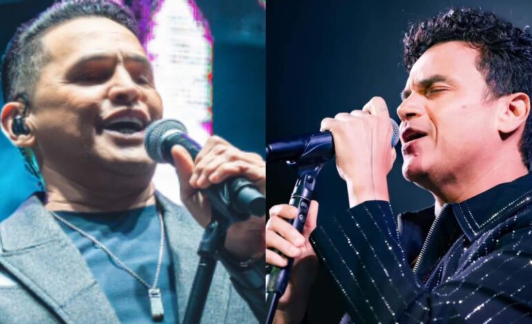 Jorge Celedón y Silvestre Dangond, en el mismo escenario de las fiestas patronales