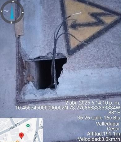 Estiv denuncia hurto de la infraestructura de alumbrado público