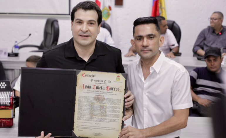 Iván Zuleta recibió nota de estilo por su legado en el folclor vallenato