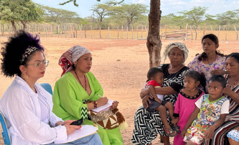 Comunidades wayuu destacan avances en la atención a 300 familias en Manaure