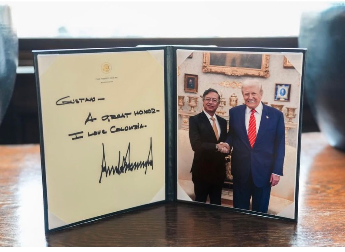 “Eres genial”: la dedicatoria de Donald Trump al Presidente Gustavo Petro