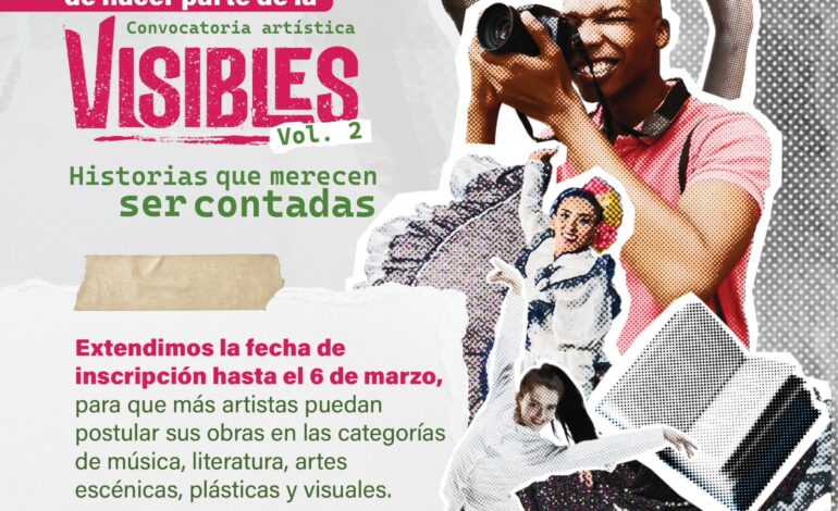 Artistas víctimas del conflicto podrán proyectar su talento en la nueva convocatoria “Visibles 2026”